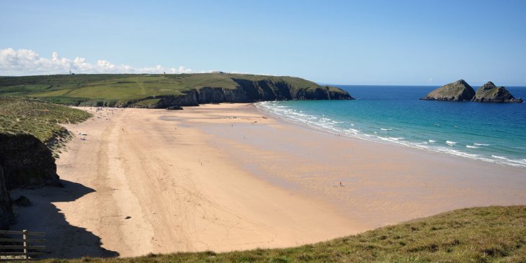 Holywell Bay Beach