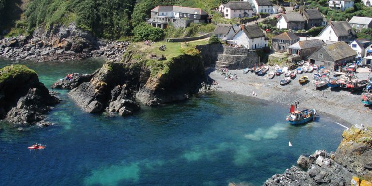 Fishing boat landing at Cadgwith Cove