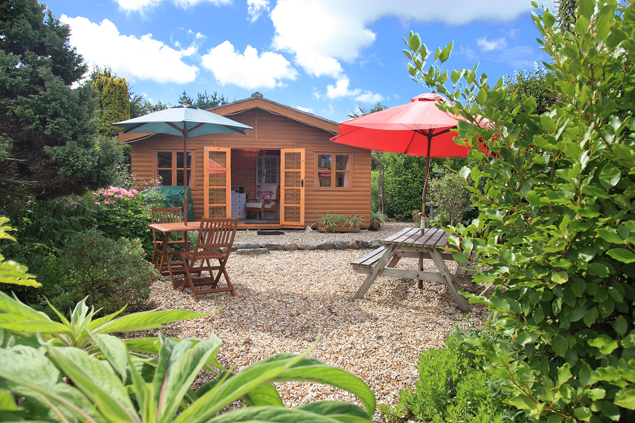 Summer house in guest garden