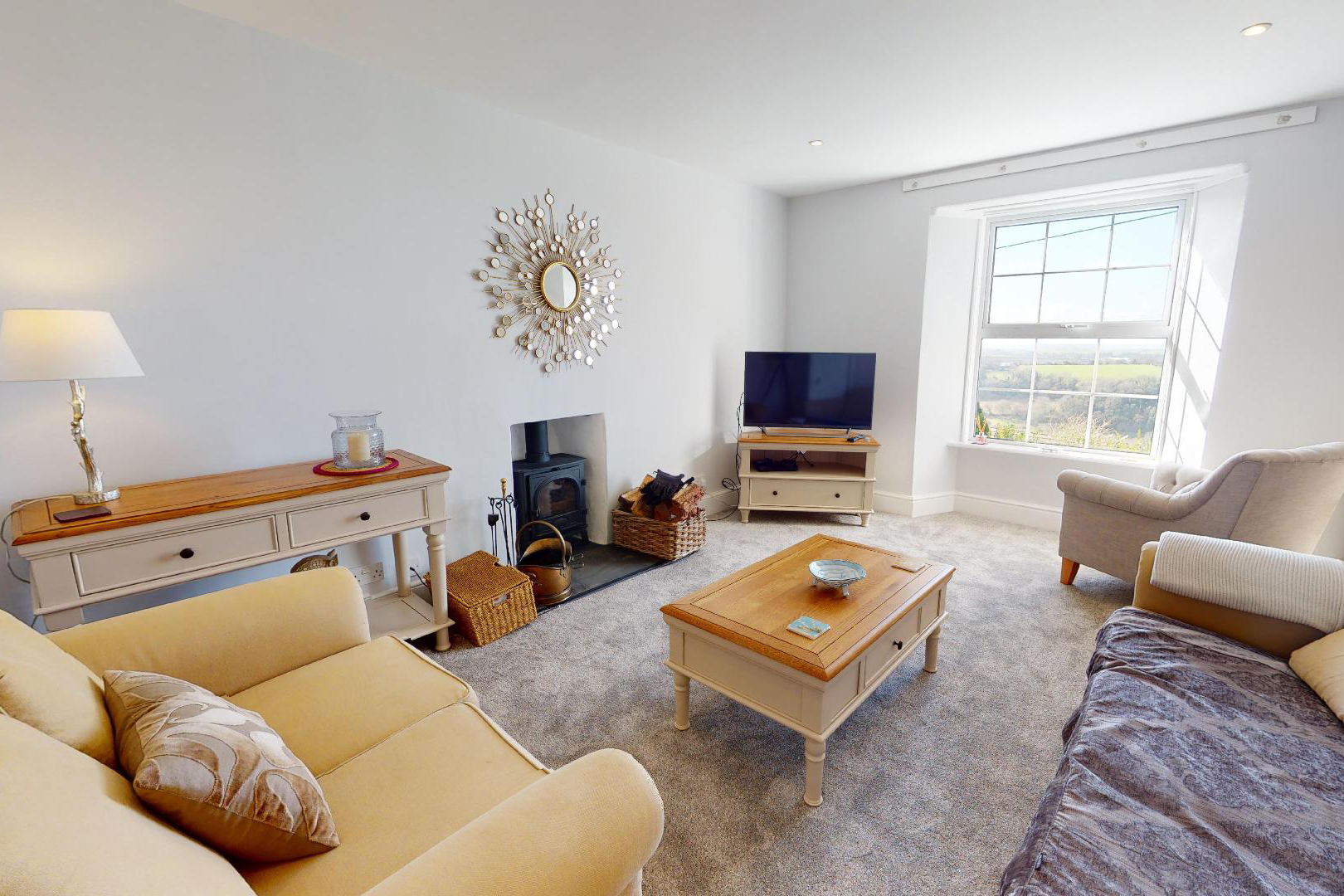 Glen View Bodmin Moor Living Room