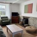 Living Room at Dene House holiday cottage in Lizard